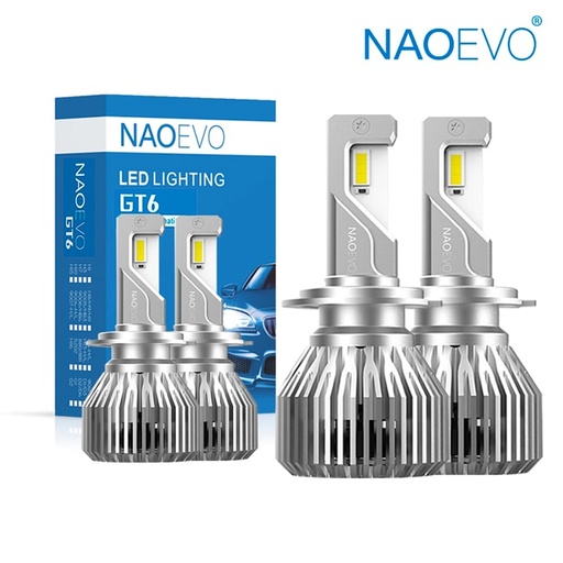 [SKU00001] 2 Pares de Focos GT6 10.000LM NAOEVO en Oferta